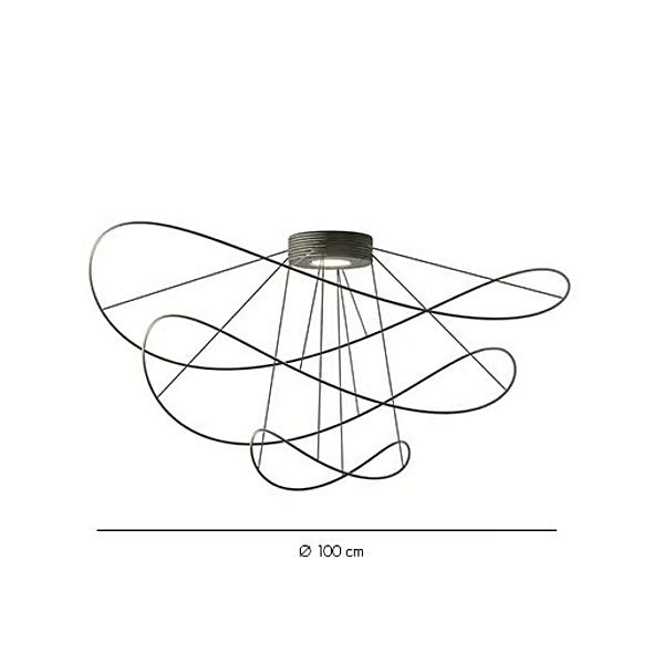 Lampada da soffitto LED in metallo AXOLIGHT Hoops PL HOOPS 2, PL HOOPS 3 fabbrica Axolight dall'Italia. Foto №9