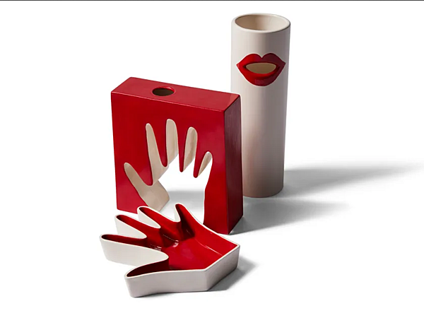 Vassoio in ceramica Impronta Mano CASSINA fabbrica CASSINA dall'Italia. Foto №3