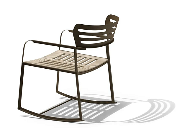 Poltrona a dondolo da giardino con braccioli in materiale GEA GIORGETTI 87042 fabbrica GIORGETTI dall'Italia. Foto №2