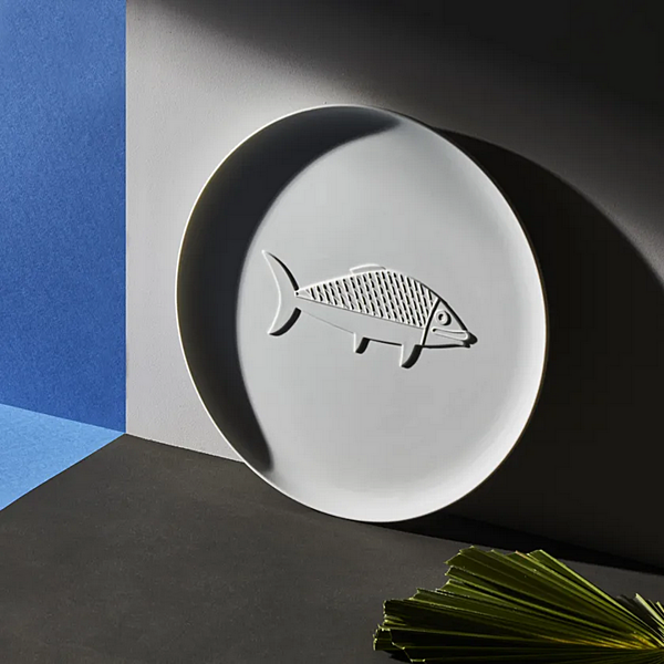 Vassoio rotondo in porcellana Poisson CASSINA GNR 32 fabbrica CASSINA dall'Italia. Foto №3
