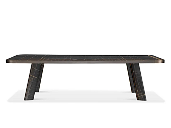 Tavolo rettangolare in marmo Sahara Noir GHIDINI1961
