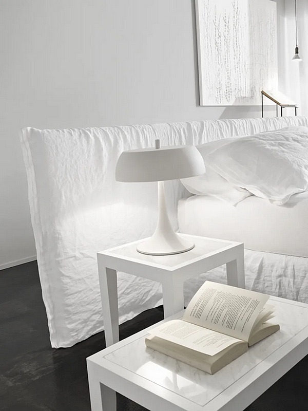 Letto matrimoniale con testata imbottita Duomo Design Dress Long fabbrica Duomo Design dall'Italia. Foto №2