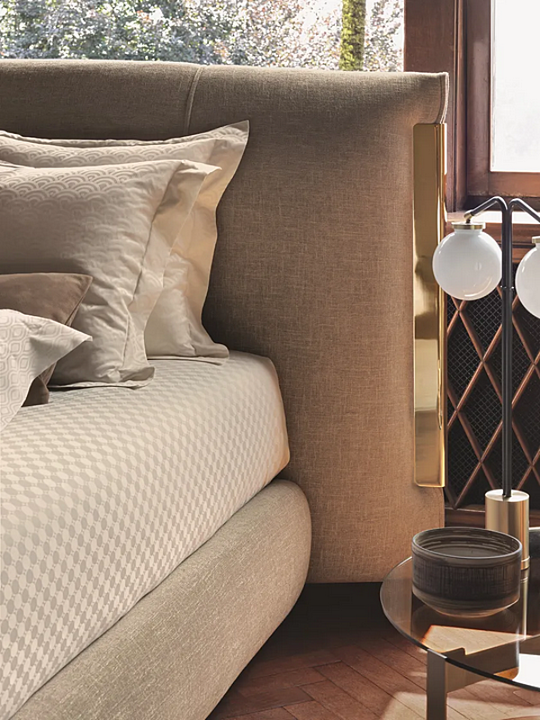 Letto matrimoniale imbottito Amal Flou fabbrica Flou dall'Italia. Foto №7