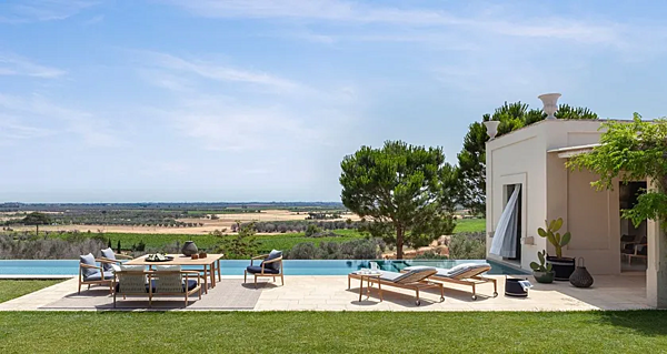 Lettino prendisole reclinabile in teak con ruote POLTRONA FRAU The Secret Garden fabbrica POLTRONA FRAU dall'Italia. Foto №7