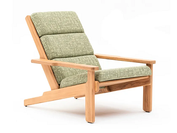 Poltrona da giardino imbottita in teak con braccioli VARASCHIN Bali 2384 fabbrica VARASCHIN dall'Italia. Foto №1