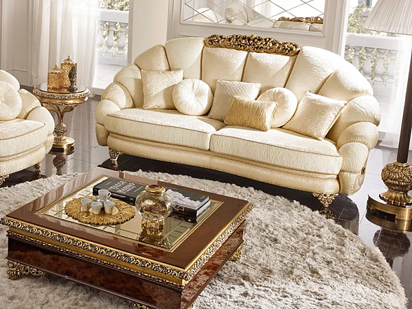 Divano in tessuto con schienale imbottito A.R. Arredamenti Grand Royal fabbrica A.R.ARREDAMENTI SRL dall'Italia. Foto №4