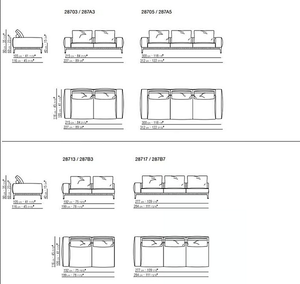 Divano angolare in tessuto Gregory XL FLEXFORM fabbrica FLEXFORM dall'Italia. Foto №16
