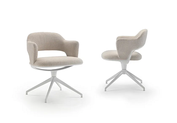 Poltrona girevole in tessuto con base a 4 razze FLEXFORM ALMA 29812 fabbrica FLEXFORM dall'Italia. Foto №4
