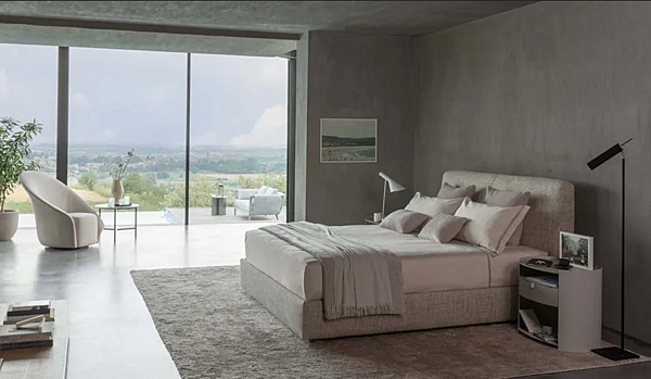 Letto matrimoniale con testiera imbottita Flou MyPlace fabbrica Flou dall'Italia. Foto №6