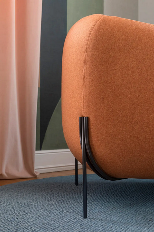 Poltrona in tessuto con copertura removibile e braccioli Geo Saba fabbrica SABA dall'Italia. Foto №10