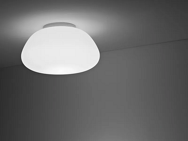 Lampada da soffitto in vetro Lumi Poga Fabbian fabbrica Fabbian dall'Italia. Foto №1
