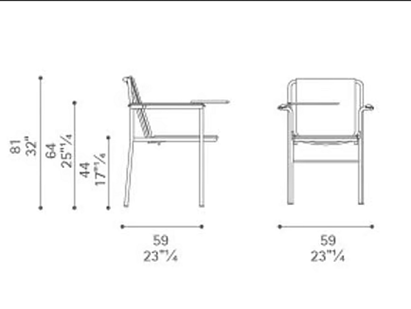 Sedia da training con braccioli in tessuto Movie POLTRONA FRAU fabbrica POLTRONA FRAU dall'Italia. Foto №4