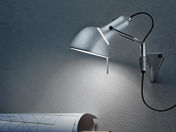 Lampada da parete regolabile in alluminio Naomi Lumina 330 fabbrica Lumina dall'Italia. Foto №2