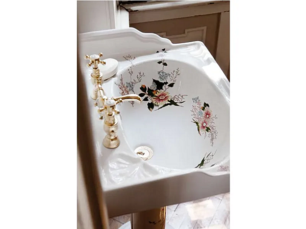 Lavabo in porcellana su piedistallo Gentry Home Victorian Garden fabbrica Gentry Home dall'Italia. Foto №4