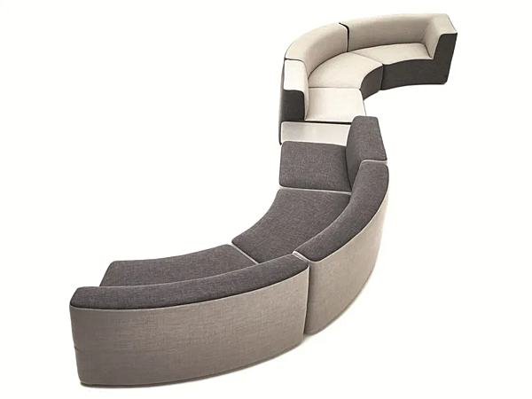Divano modulare curvo in tessuto da giardino con schienale imbottito VARASCHIN Circle Belt 221 fabbrica VARASCHIN dall'Italia. Foto №10