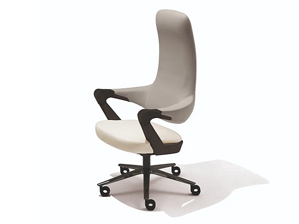 Poltrona direzionale in pelle con braccioli e base a 5 razze GIORGETTI SPRINGER 52840, 52841, 52845, 52846 fabbrica GIORGETTI dall'Italia. Foto №3