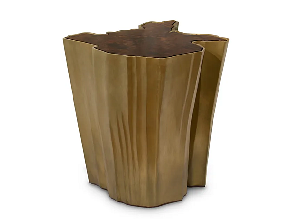 Tavolino da caffè in ottone basso Sequoia BRABBU fabbrica BRABBU dall'Italia. Foto №1