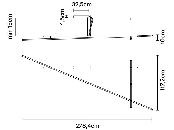 Lampada da soffitto in alluminio anodizzato LED Fabbian Freeline F44 fabbrica Fabbian dall'Italia. Foto №4