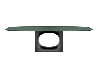 Tavolo ovale da soggiorno in laminato Kristalia Holo