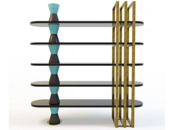 Libreria in legno autonoma collezione Palm MARIONI 02961 fabbrica MARIONI dall'Italia