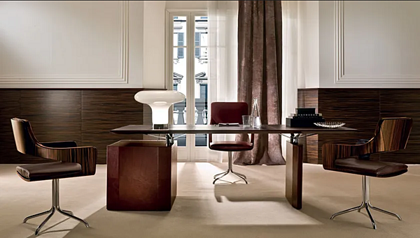 Scrivania executive in legno a forma di L con cassetti I 4 Mariani De Symetria fabbrica i 4 Mariani dall'Italia. Foto №5