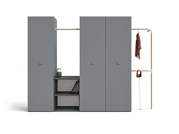 Unità finale armadio modulare in legno Nidi fabbrica nidi dall'Italia. Foto №3