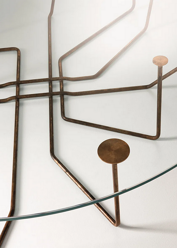 Tavolino da caffè rotondo in cristallo Connection Gallotti&Radice fabbrica Gallotti & Radice dall'Italia. Foto №2