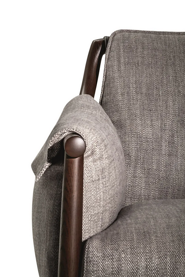 Poltrona in tessuto con braccioli Times Lounge Poltrona Frau fabbrica POLTRONA FRAU dall'Italia. Foto №9