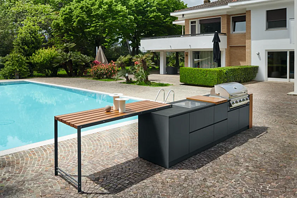 Cucina da esterno in acciaio Aster Cucine Outdoor 401708 fabbrica Aster Cucine dall'Italia. Foto №3