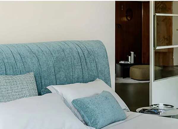 Letto matrimoniale con rivestimento sfoderabile Flou Layla fabbrica Flou dall'Italia. Foto №2