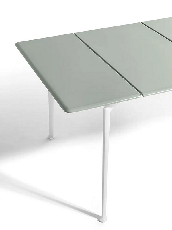 Tavolo da giardino rettangolare in alluminio e legno Solaria POLTRONA FRAU fabbrica POLTRONA FRAU dall'Italia. Foto №3