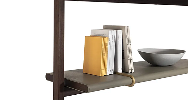 Libreria in legno autoportante doppia faccia REN POLTRONA FRAU fabbrica POLTRONA FRAU dall'Italia. Foto №9