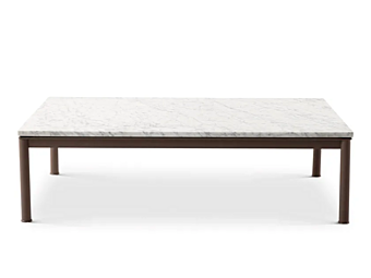 Tavolino laterale rettangolare in marmo CASSINA collezione 10 table en tube basse outdoor 010