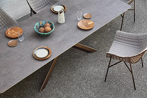 Tavolo rettangolare da giardino in alluminio verniciato a polvere VARASCHIN collezione System Star 244S1, 244S2E, 244S3, 244S4, 244S5E fabbrica VARASCHIN dall'Italia. Foto №14