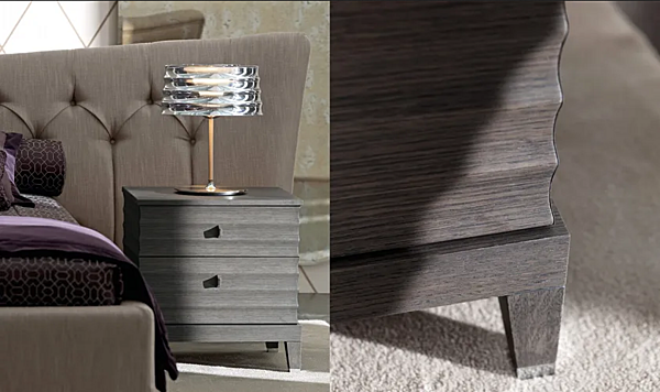 Tavolino da notte rettangolare in legno con cassetti Elettra OPERA CONTEMPORARY fabbrica OPERA CONTEMPORARY dall'Italia. Foto №4