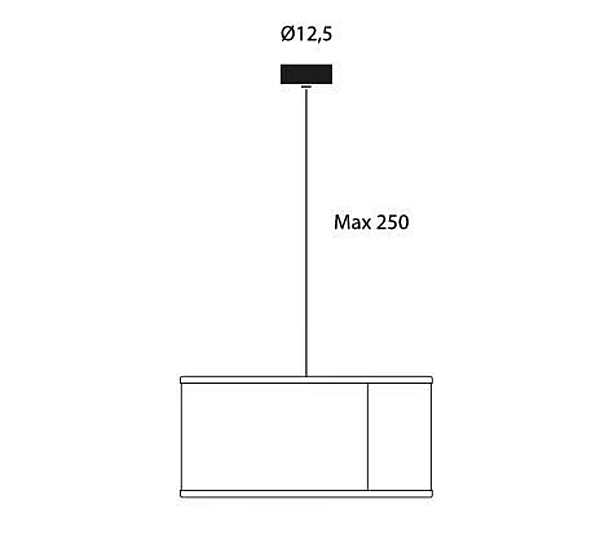 Lampada a sospensione LED con paralume in rete metallica Lumina Moove Mono 752 fabbrica Lumina dall'Italia. Foto №6