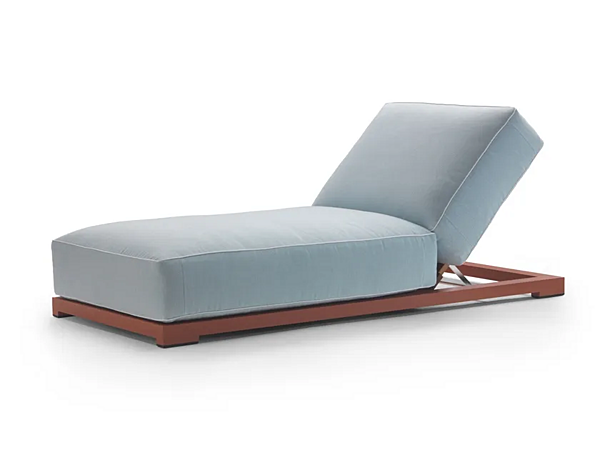 Lettino prendisole reclinabile in tessuto FLEXFORM Milos fabbrica FLEXFORM dall'Italia. Foto №1