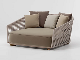Letto da giardino con schienale imbottito KETTAL GRAND BITTA KS7003600