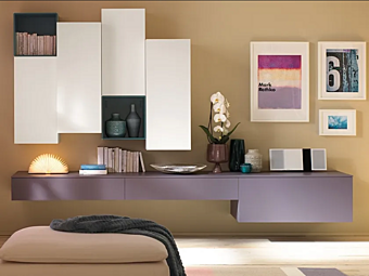 Storage wall in wood Moretti Compact LV101 fabbrica MORETTI  COMPACT dall'Italia