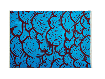 Coperta in lana e cotone con motivo grafico CASSINA Toncloud