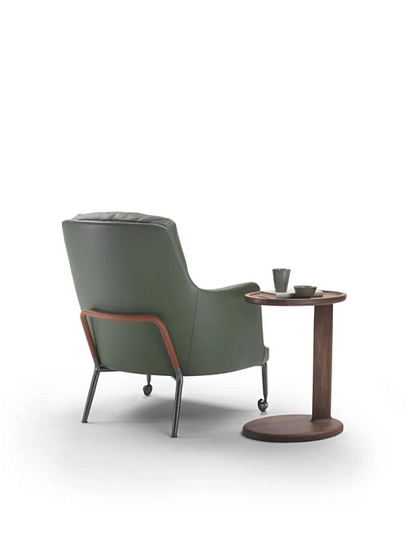 Poltrona in pelle con ruote Marley FLEXFORM fabbrica FLEXFORM dall'Italia. Foto №3