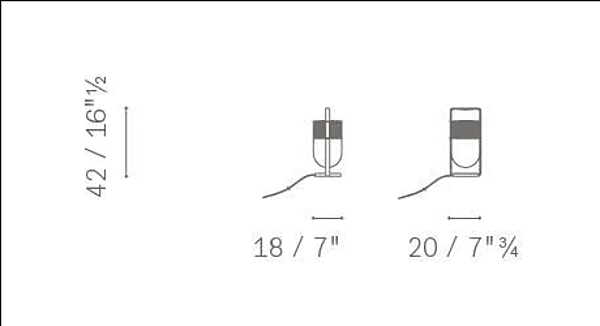 Lampada da tavolo in metallo POLTRONA FRAU XI fabbrica POLTRONA FRAU dall'Italia. Foto №3