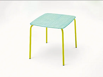 Tavolo quadrato impilabile da giardino in materiale resistente PAOLA LENTI LIDO B133TE