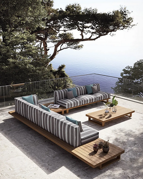 Pouf da giardino in tessuto tecnico quadrato Atmosphera collezione 9 Zero 9.0.PF fabbrica ATMOSPHERA dall'Italia. Foto №3