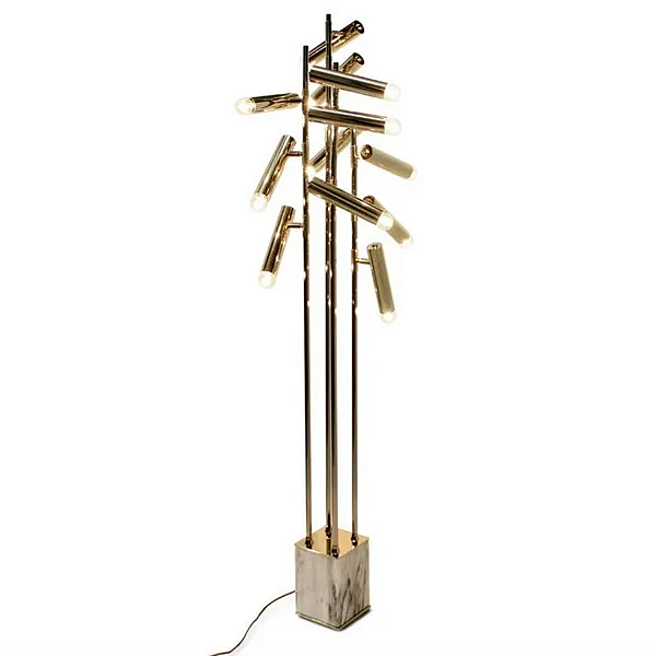 Lampada da terra in ottone Cypres BRABBU fabbrica BRABBU dall'Italia. Foto №2