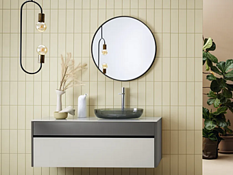Unità lavabo a muro con cassetti in legno Alexander ARTELINEA AL 622