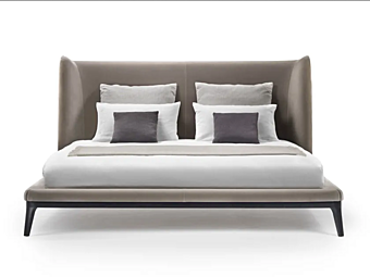 Letto matrimoniale con testata alta in tessuto FLEXFORM Dragonfly