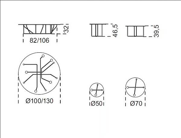 Tavolino da caffè rotondo in cristallo Connection Gallotti&Radice fabbrica Gallotti & Radice dall'Italia. Foto №3