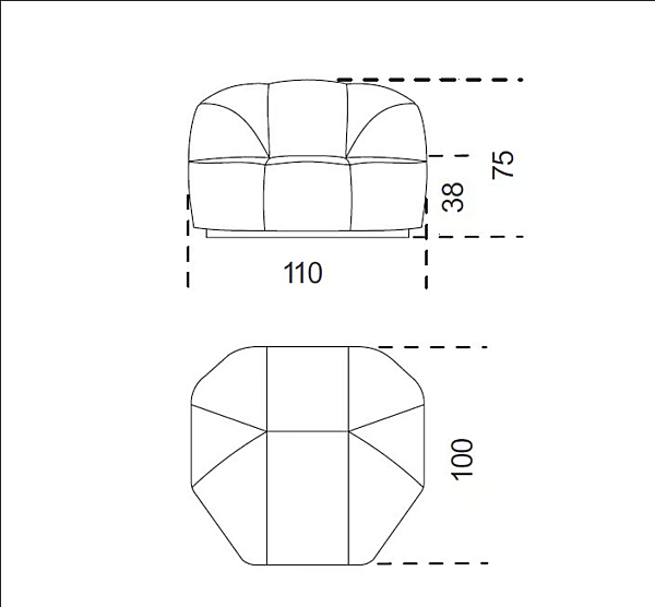 Poltrona in pelle imbottita Cloud Gallotti&Radice fabbrica Gallotti & Radice dall'Italia. Foto №4
