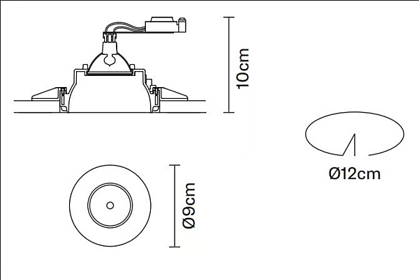 Fabbian прожектор встраиваемый металлический  Tools fabbrica Fabbian dall'Italia. Foto №14
